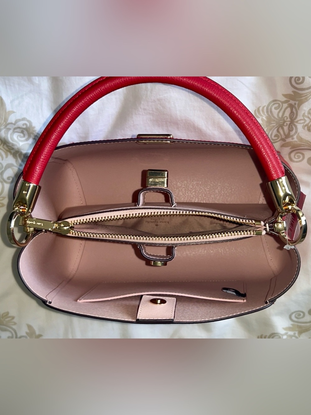 Kate Spade Phoebe Medium Top Handle Satchel-Perfect Cherry - Picture 10 of 16